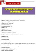 NR667 &ndash; CEA FNP Capstone Practicum and Intensive &vert; Module Notes &ndash; Chamberlain University