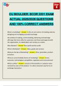 CU BOULDER&colon; BCOR 2201 EXAM ACTUAL 2025&sol;2026 QUESTIONS AND 100&percnt; CORRECT ANSWERS