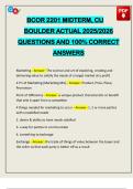 BCOR 2201 MIDTERM&comma; CU BOULDER ACTUAL 2025&sol;2026 QUESTIONS AND 100&percnt; CORRECT ANSWERS