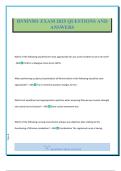 BNMN501 EXAM 2025 QUESTIONS AND ANSWERS