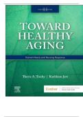 TEST BANK FOR Toward Healthy Aging&colon; Human Needs and Nursing Response 11th Edition by Theris A&period; Touhy&comma; Kathleen F Jett ISBN&colon; 978-0323809887 COMPLETE GUIDE ALL CHAPTERS COVERED 100&percnt; VERIFIED A&plus; GRADE ASSURED&excl;&excl;&excl;&excl;&excl;NEW LATEST UPDATE&excl;&excl;&excl;&excl;