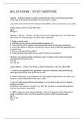 BUL 4310 EXAM 1 STUDY QUESTIONS