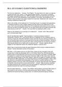 BUL 4310 EXAM 3 QUESTIONS & ANSWERS