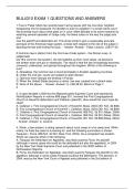 BUL4310 EXAM 1 QUESTIONS AND ANSWERS