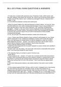 BUL 4310 FINAL EXAM QUESTIONS & ANSWERS