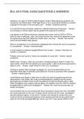 BUL 4310 FINAL EXAM QUESTIONS & ANSWERS