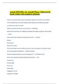 Actual 2025&sol;2026 Air Assault Phase 1 Homework Study Guide with complete solutions