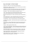 BUL 4310 EXAM 1-3 STUDY GUIDE
