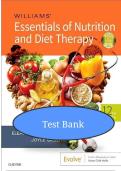 Test Bank for Williams' Essentials of Nutrition and Diet Therapy 12th Edition by Eleanor Schlenker &comma; Joyce Ann Gilbert ISBN&colon; 9780323529716