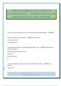 CCB01-03 BARRACUDA CLOUD-TO- CLOUD BACKUP &ndash; FOUNDATION EXAM 2025 QUESTIONS AND ANSWERS