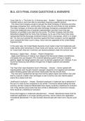 BUL 4310 FINAL EXAM QUESTIONS & ANSWERS