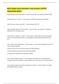 NCO Guide Exam Questions and answers LATEST 2025&sol;2026 NEW&excl;&excl;