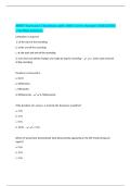 ABRET Exam part 2 Questions with 100&percnt; Correct Answers &lpar;2025&sol;2026&rpar; &vert; Verified Solutions