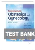 TEST BANK FOR Beckmann and Ling's Obstetrics and Gynecology Ninth&comma; North American Edition by Dr&period; Robert Casanova&comma; Alice Goepfert ISBN&colon; 978-1975180577 COMPLETE GUIDE ALL CHAPTERS COVERED 100&percnt; VERIFIED A&plus; GRADE ASSURED&excl;&excl;&excl;&excl;&excl;NEW LATEST UPDATE&excl;&excl;&excl;&excl;&excl;