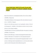Actual 2025&sol;2026 ARM 54 Practice Exam with Complete Solutions Verified & Updated&vert; Already Passed