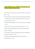 Actual 2025&sol;2026 Arthrex Module 1 Exam Questions with Complete Solutions Already Passed