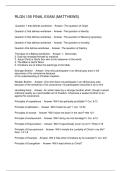 RLGN 105 FINAL EXAM &lpar;MATTHEWS