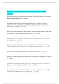 BCOM Exam Questions with 100&percnt; Correct Answers &vert; Verified Solutions