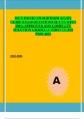 WCU PATHO 370 MIDTERM STUDY GUIDE QUESTIONS SET 3&sol;5 WITH 100&percnt; APPROVED AND COMPLETE SOLUTION 2025 FIRST CLASS PASS