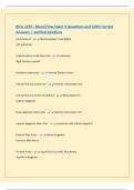 BIOL 2255 - Blood Flow Exam 3 Questions and 100&percnt; Correct Answers &vert; Verified Solutions