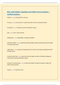 BIOL 2255 EXAM 1 Questions and 100&percnt; Correct Answers &vert; Verified Solutions