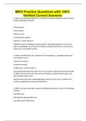 MRO Practice Questions with 100&percnt; Verified Correct Answers