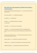 BIOL 2255 Unit 5 Exam Questions and 100&percnt; Correct Answers &vert; Verified Solutions