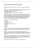 ILETSB CERTIFICATION EXAM FINAL 