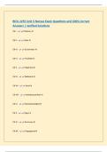 BIOL 2255 Unit 5 Nerves Exam Questions and 100&percnt; Correct Answers &vert; Verified Solutions
