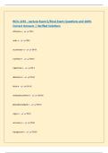 BIOL 2255 - Lecture Exam 5&sol;Final Exam Questions and 100&percnt; Correct Answers &vert; Verified Solutions