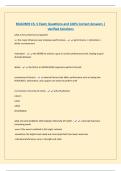BUAD309 Ch&period; 5 Exam Questions and 100&percnt; Correct Answers &vert; Verified Solutions