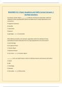 BUAD309 Ch&period; 5 Exam Questions and 100&percnt; Correct Answers &vert; Verified Solutions