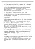 ILLINOIS BOF STATE EXAM QUESTIONS & ANSWERS