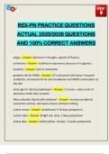 EXAMS PACK&colon;&colon;&colon; REX-PN ACTUAL 2025&sol;2026 Q&A 100&percnt; PASS