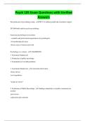 Psych 105 Exam Questions with Verified Answers