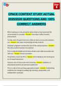 EXAMS PACK&colon;&colon;&colon; CPACE CONTENT ACTUAL 2025&sol;2026 Q&A 100&percnt; PASS