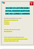 GCU BIO 210 LECTURE EXAM 4 ACTUAL 2025&sol;2026 QUESTIONS AND 100&percnt; CORRECT ANSWERS