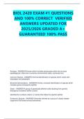 BIOL 2420 EXAM &num;1 QUESTIONS AND 100&percnt; CORRECT  VERIFIED ANSWERS UPDATED FOR 2025&sol;2026 GRADED A&plus; GUARANTEED 100&percnt; PASS