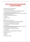 PSYC 405 FINAL EXAM QUESTIONS AND ACCURATE ANSWERS 