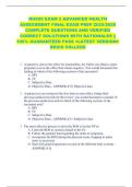 NU650 EXAM 2 ADVANCED HEALTH  ASSESSMENT FINAL EXAM PREP 2025&sol;2026  COMPLETE QUESTIONS AND VERIFIED  CORRECT SOLUTIONS WITH RATIONALES &vert;&vert;  100&percnt; GUARANTEED PASS <LATEST VERSION>  REGIS COLLEGE 