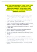 JAMF 100 CERTIFICATION FINAL EXAM PREP  2025&sol;2026 COMPLETE QUESTIONS AND  VERIFIED CORRECT SOLUTIONS WITH  RATIONALES &vert;&vert; 100&percnt; GUARANTEED PASS  <NEWEST VERSION> 