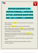 EXAMS PACK&colon;&colon;&colon; SOPHOS FIREWAL TECHNICIAL ACTUAL 2025&sol;2026 Q&A 100&percnt; PASS