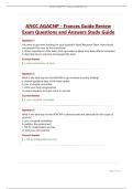 ANCC AGACNP - Frances Guide Review Exam Questions and Answers Study Guide&period;pdf