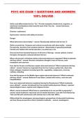 PSYC 405 EXAM 1 QUESTIONS AND ANSWERS 100&percnt; SOLVED 