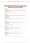 APEA 3P-WHNP APEA 3P Exam Study Guide Question and Correct Answers&period;