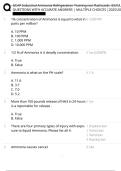 GCAP Industrial Ammonia Refrigeration Training non flashcards EXAM&comma; QUESTIONS WITH ACCURATE ANSWERS &vert; MULTIPLE CHOICES &vert;20252026