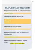NUR 106 &ndash; Module G2 Complete Questions and Detailed Correct Answers &lpar;Verified&rpar;