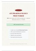 ATI Pharmacology Proctored &ndash; 240&plus; Verified Questions & Rationalized Answers &vert; Fully Updated for 2025&ndash;2026 &vert; A&plus; Graded &vert; Premium Exam Materials