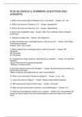 RCIS GLOWACKI & SOMMERS QUESTIONS AND ANSWERS