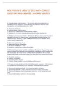 MDC IV EXAM 2 UPDATED  2025 WITH CORRECT QUESTIONS AND ANSWERS &vert;A&plus; GRADE VERIFIED       B&period; Evaluate airway and circulation&period; -  The nurse is caring for a patient who is admitted to the ED with burns to the lower legs and hands&period; During the initial managemen